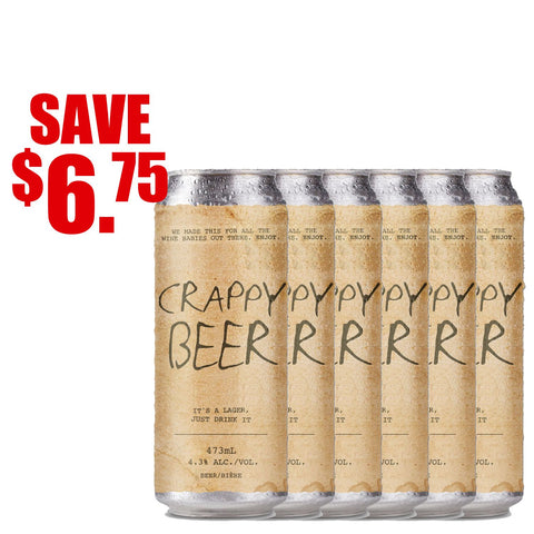Crappy Beer Lager 6pk