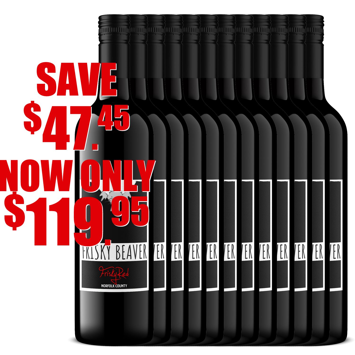 12pk Frisky Red