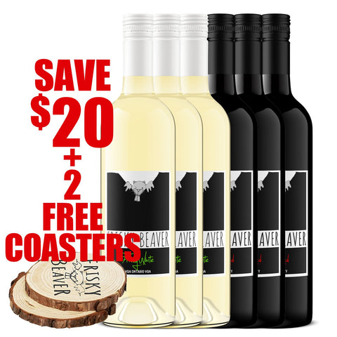 Frisky White Red 6pk