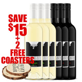 Frisky White Red cstr6pk