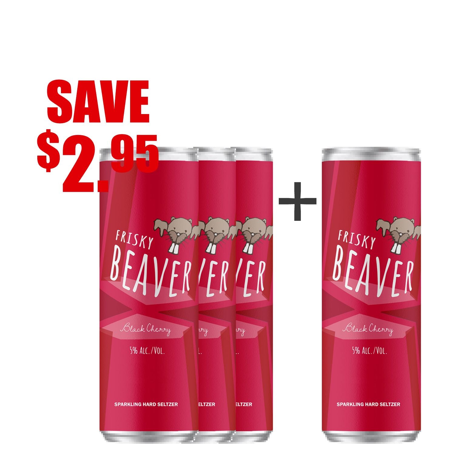 Seltzer Black Cherry 3plus1